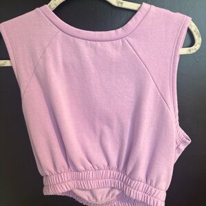 Light purple crop top